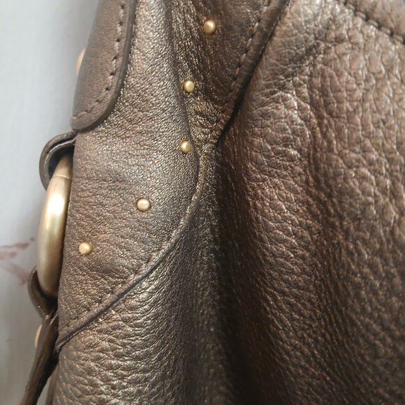 Franco Sarto Bronze Leather Hobo - Picture 6 of 10